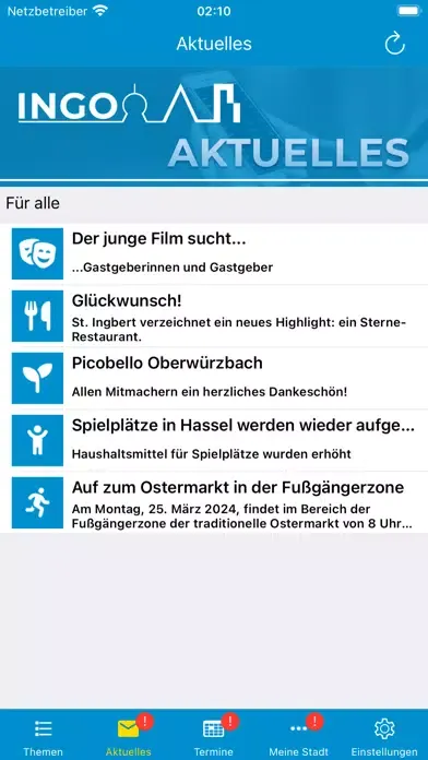 St. Ingberter City-App "INGO" Screenshots