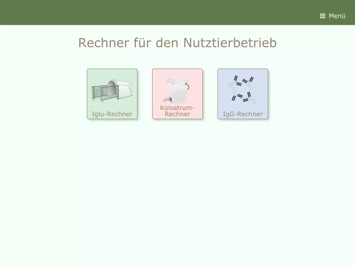 Tangkapan skrin NTB-Rechner (nach Dr. G. Rademacher) iPad 