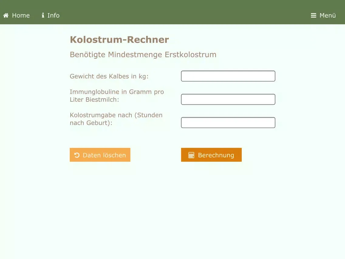 Tangkapan skrin NTB-Rechner (nach Dr. G. Rademacher) iPad 