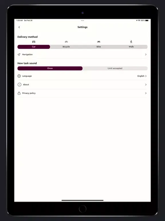 Скриншоты Fudy Courier iPad 