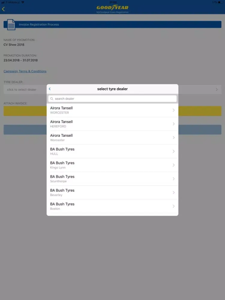 MyGoodyear Rewards iPad 應用截圖
