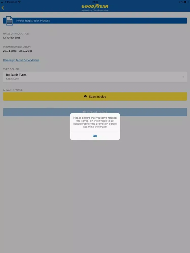 MyGoodyear Rewards iPad 應用截圖