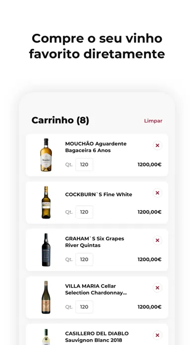 Portfolio Vinhos应用截图