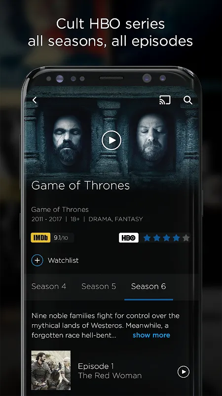 HBO GO Screenshots
