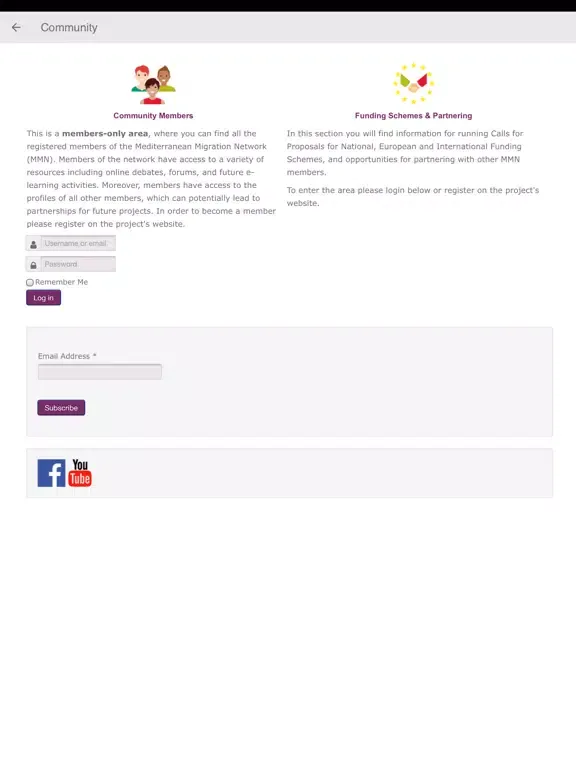 Migration Network iPad  스크린샷