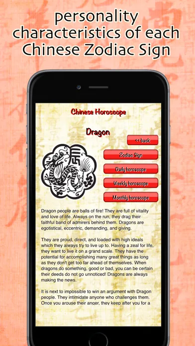 Chinese Horoscope daily weekly Screenshots