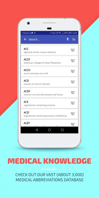 Medical Abbreviations スクリーンショット