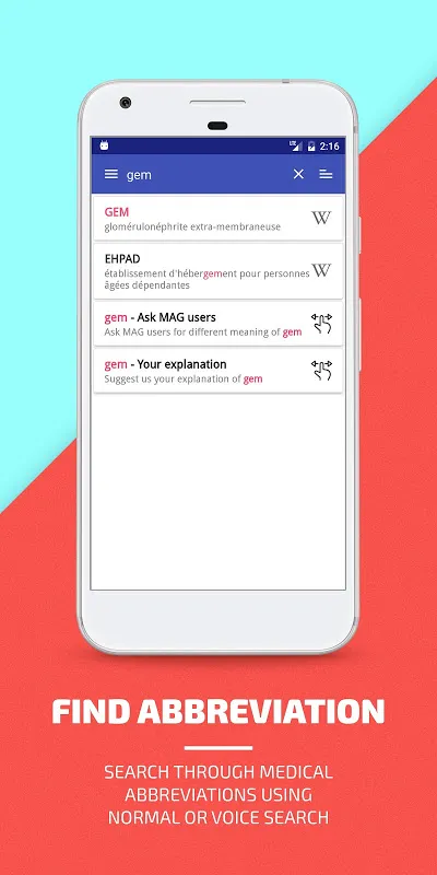 Abréviations médicales Screenshots