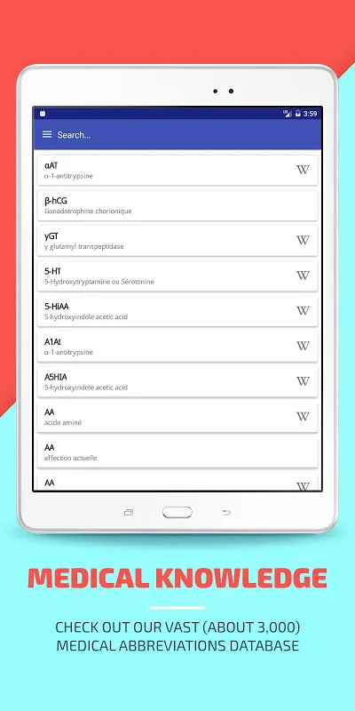 Abréviations médicales Screenshots
