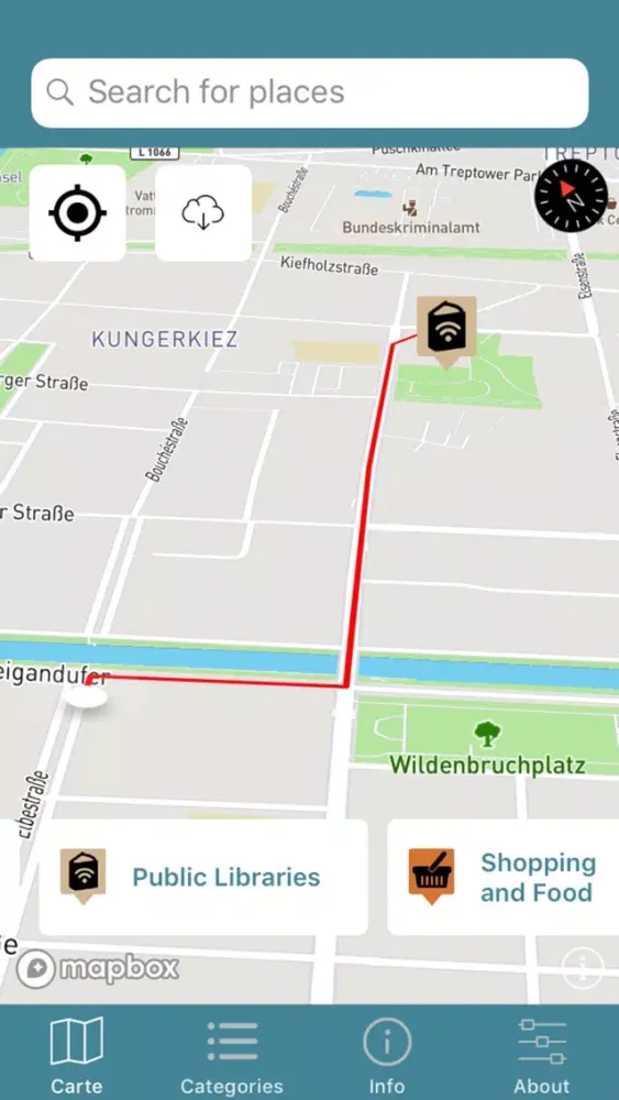 Arriving in Berlin App スクリーンショット