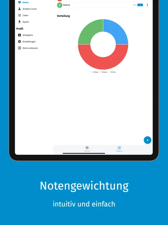 Lehrmeister - die Lehrer App iPad  स्क्रीनशॉट