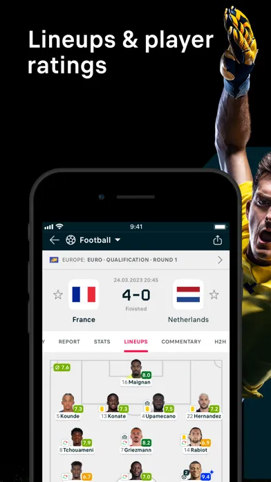 Capturas de pantalla de Flashscore - Live scores