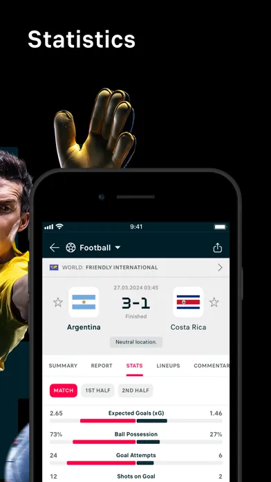 Capturas de pantalla de Flashscore - Live scores