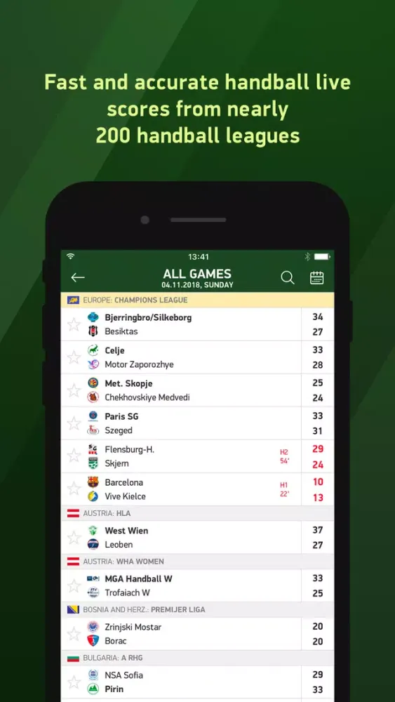 Capturas de pantalla de Handball 24 - live scores