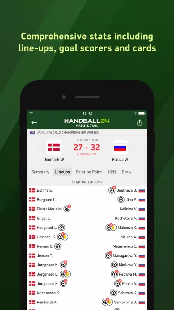 Capturas de pantalla de Handball 24 - live scores