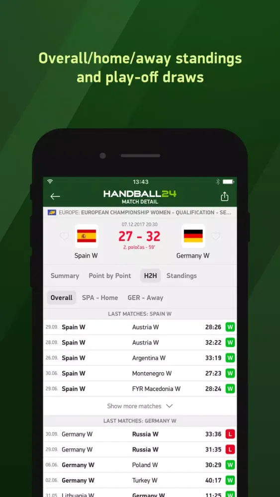 Capturas de pantalla de Handball 24 - live scores