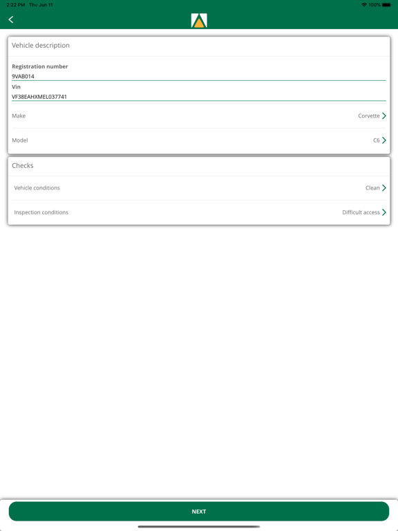 Macadam CarCheckApp iPad 应用截图