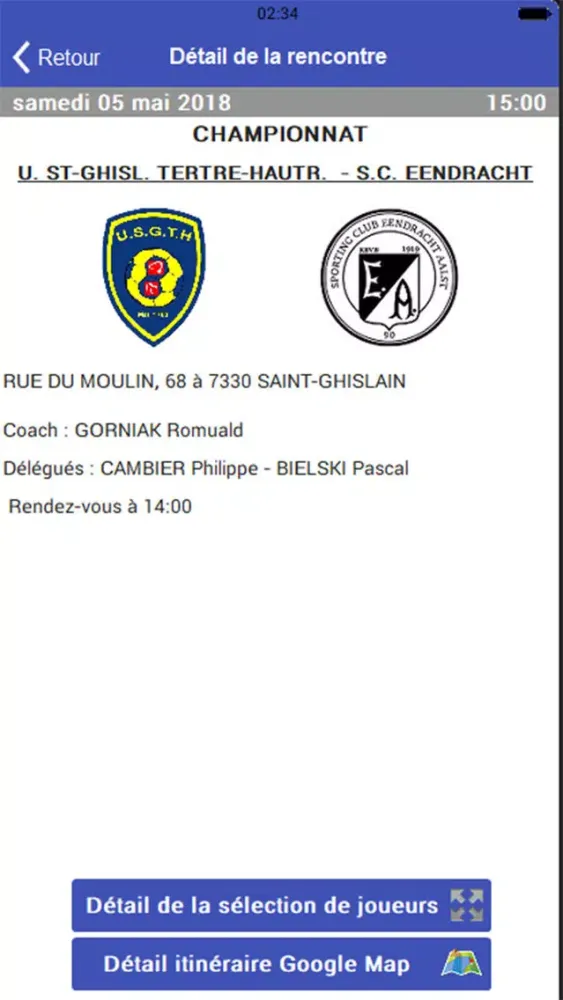 Captures d'écran de My USGTH