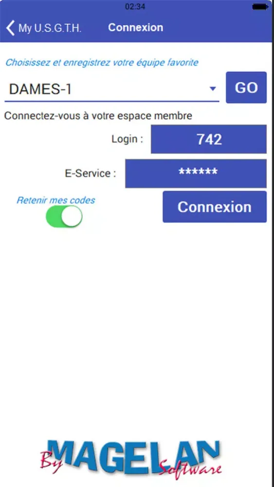 Captures d'écran de My USGTH