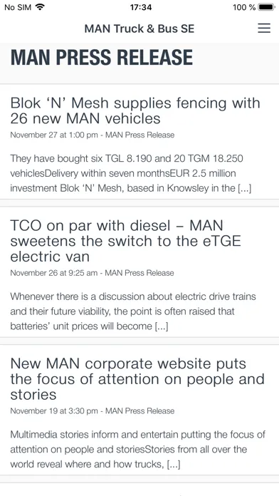 MAN Truck & Bus AG - myMAN应用截图