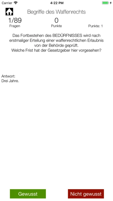 Prüfungstrainer Screenshots
