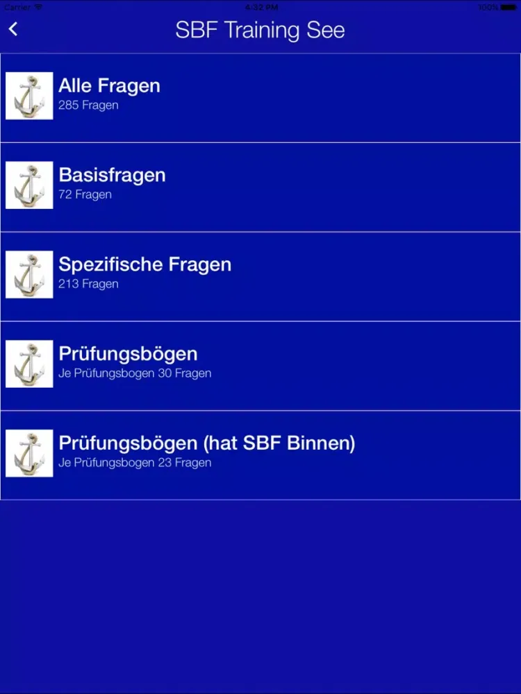Zrzuty ekranu SBF Trainer See iPad 