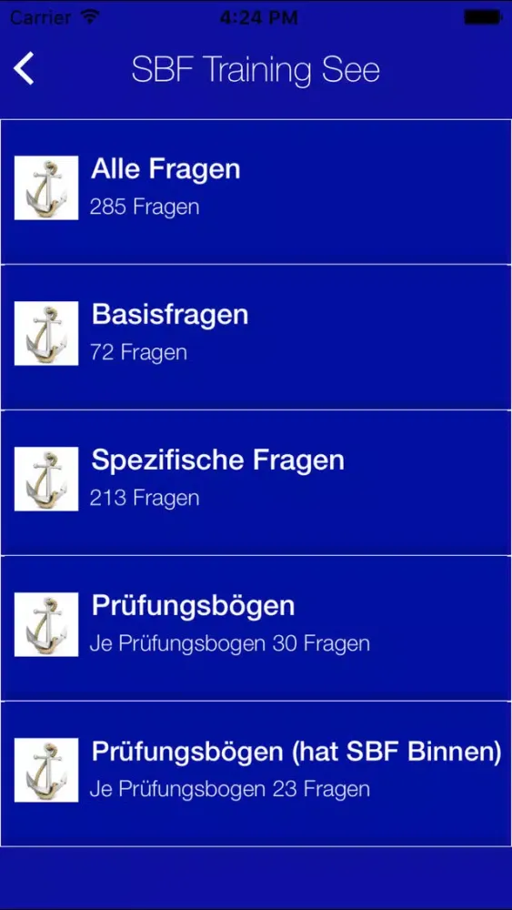 Zrzuty ekranu SBF Trainer See