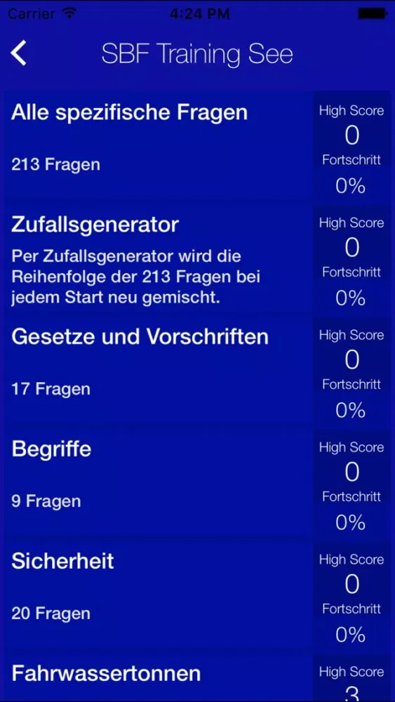 Zrzuty ekranu SBF Trainer See