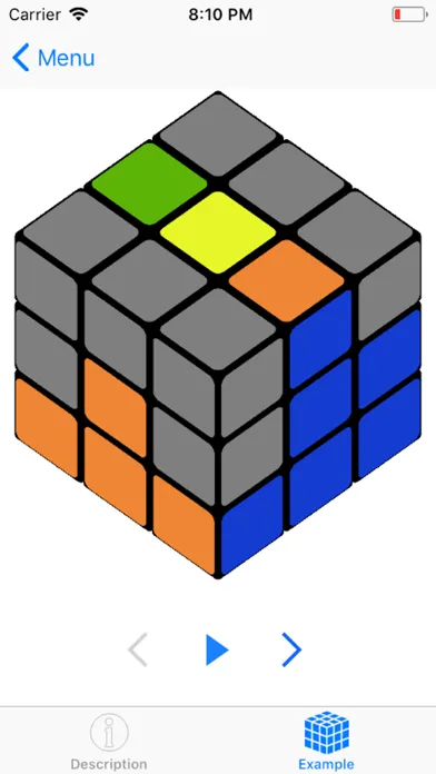 Tangkapan skrin Guide for Rubik's Cube