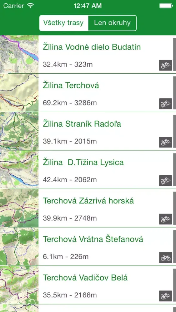 Cyklotrasy Malá Fatra Screenshots