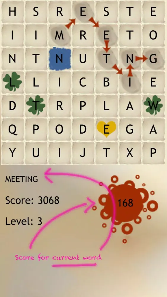 Rotating Letters And Words Board Game International 스크린샷