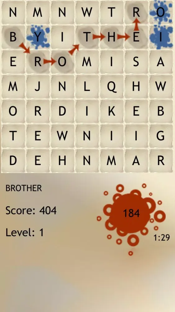 Rotating Letters And Words Board Game International 스크린샷