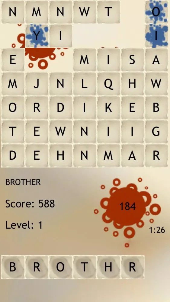 Rotating Letters And Words Board Game International 스크린샷