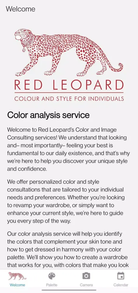 Red Leopard - colour analysis स्क्रीनशॉट