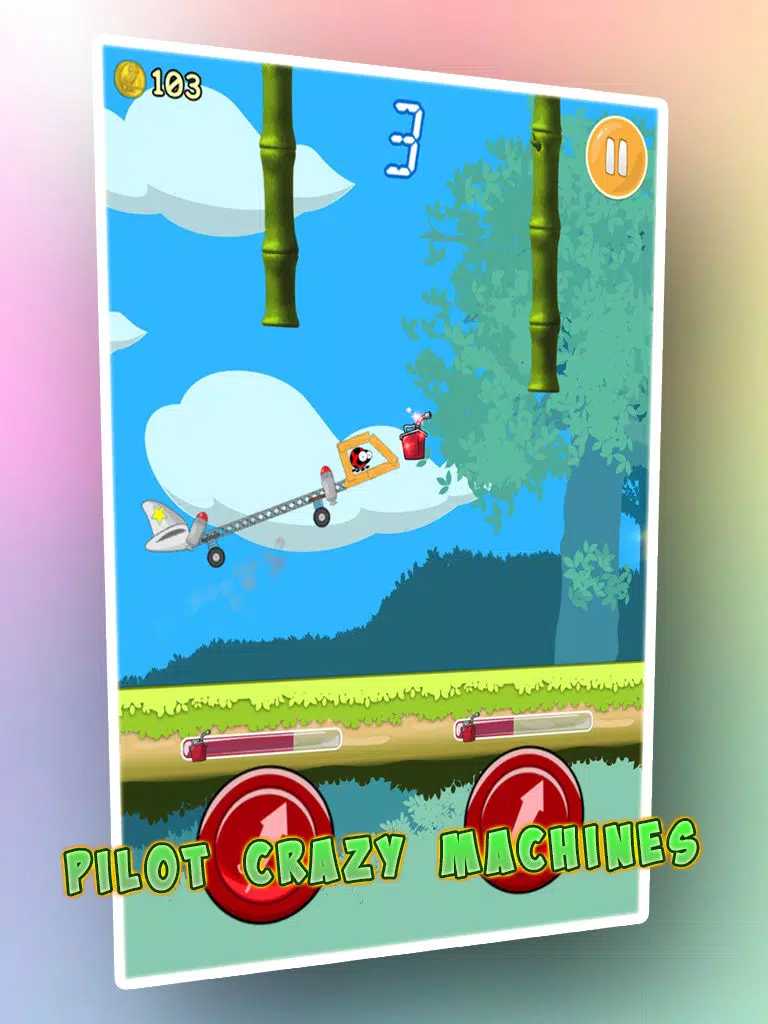 ภาพหน้าจอของ FlyCraft Herbie: Crazy Machines iPad 