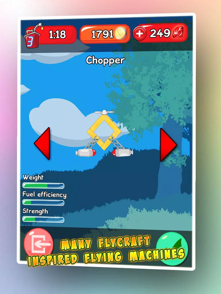 ภาพหน้าจอของ FlyCraft Herbie: Crazy Machines iPad 
