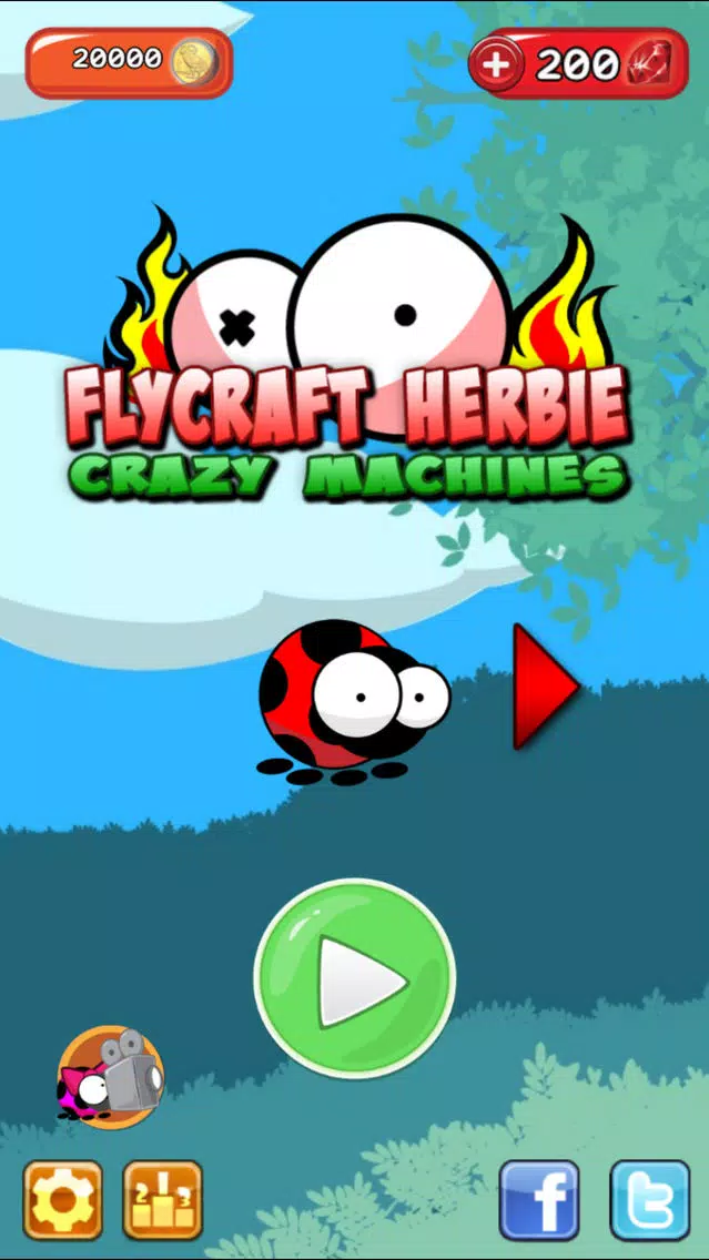 ภาพหน้าจอของ FlyCraft Herbie: Crazy Machines