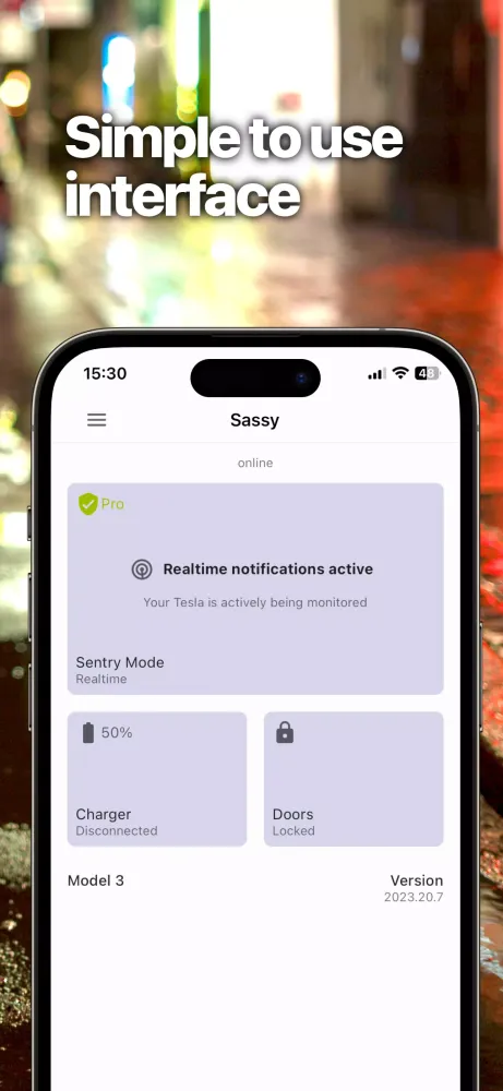Sentry Pro—Tesla Notifications Screenshots