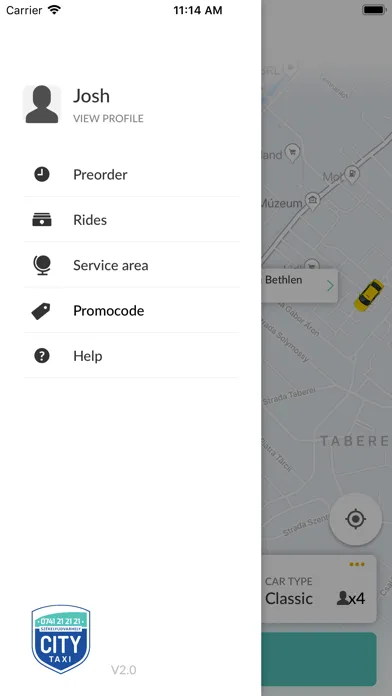 Tangkapan skrin City Taxi Székelyudvarhely