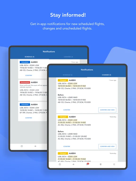 NuvolOps Crew App iPad  Screenshots