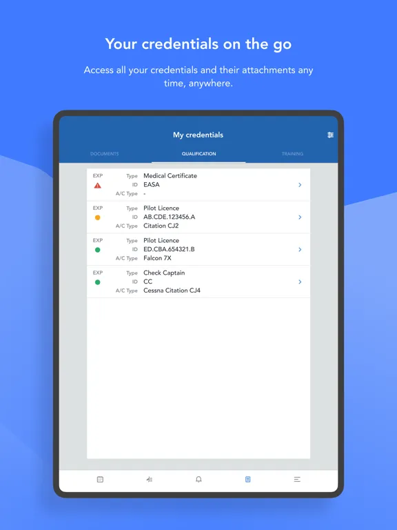 NuvolOps Crew App iPad  Screenshots