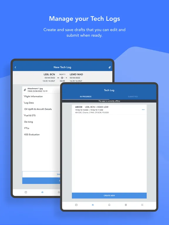 NuvolOps Crew App iPad  Screenshots
