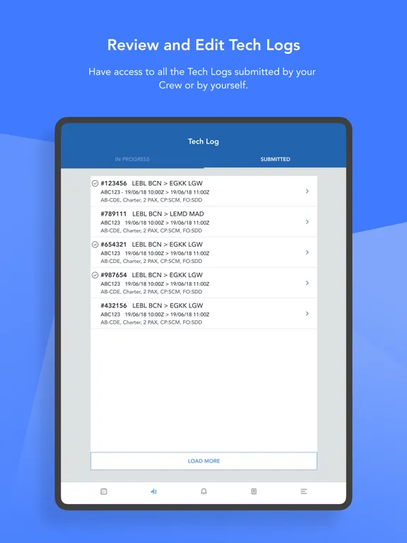 NuvolOps Crew App iPad  Screenshots