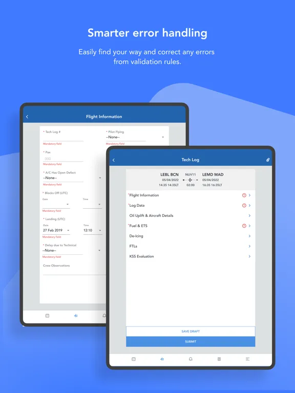 NuvolOps Crew App iPad  Screenshots