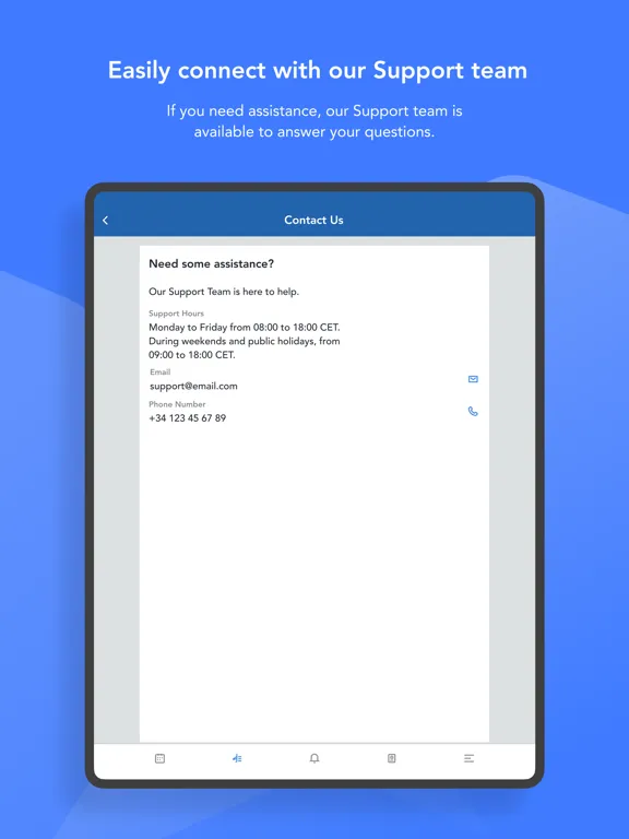 NuvolOps Crew App iPad  Screenshots