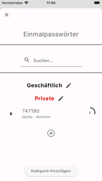OVB Multi Factor Authenticator Screenshots