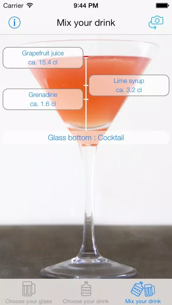 Capturas de tela do Cocktails - Virtual Drink Mixer and Recipes