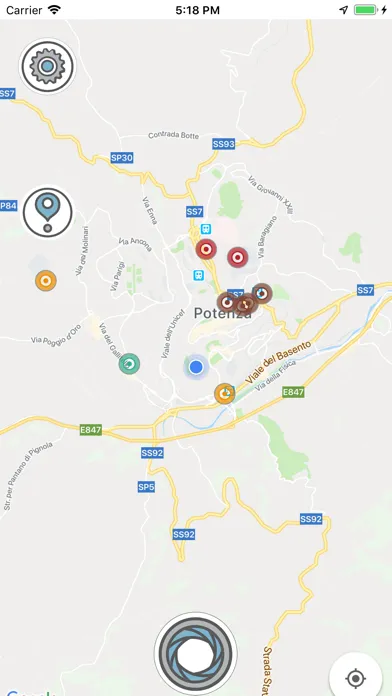 Zrzuty ekranu WhatsThat, L'AR per viaggiare