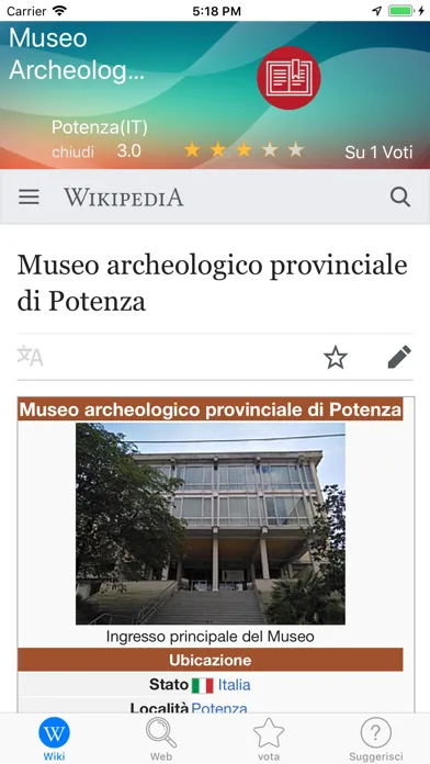Zrzuty ekranu WhatsThat, L'AR per viaggiare
