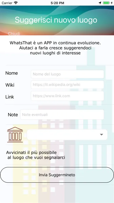 Zrzuty ekranu WhatsThat, L'AR per viaggiare